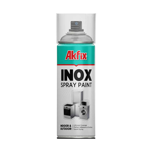 AKFİX SPREY BOYA İNOX ÇELİK EFEKT (INOX STEEL) / 6
